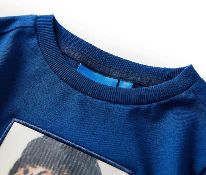 Produktbild VidaXL Kinder-Langarmshirt Dunkelblau 140,Material: 100 (140)