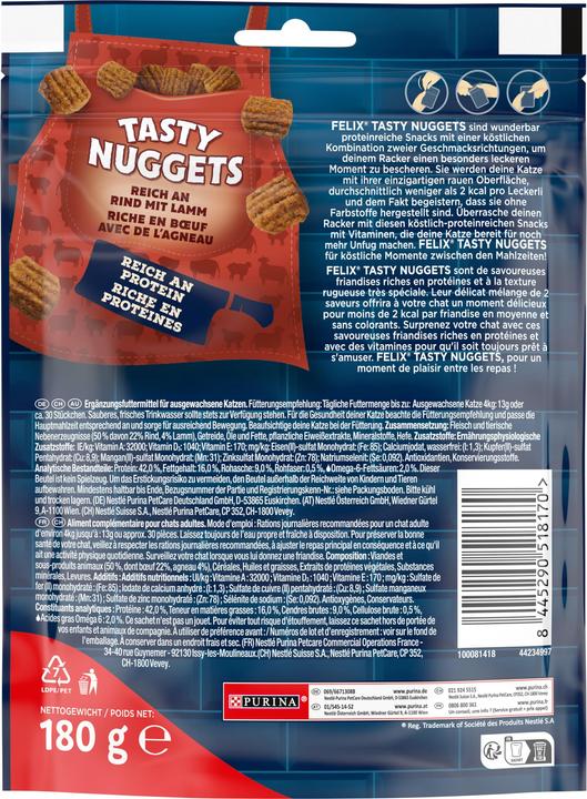 Produktbild Felix tasty Nuggets Fleisch (Adult, 1 Stk., 190 g)