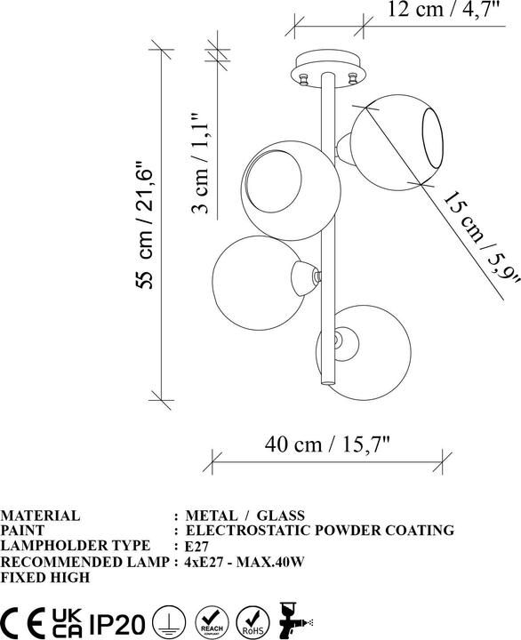 Actual product image Opviq Benek Chandelier