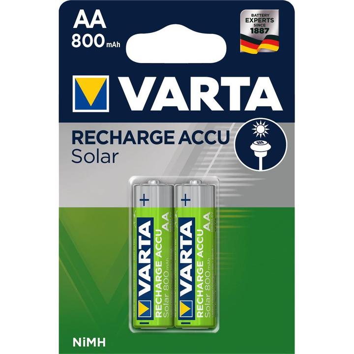 Productafbeelding Varta Accu Solar opladen (2 Pcs., AA, 800 mAh)