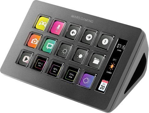 Mars Gaming Console De Streaming Deck Slim Msd-One (Noir)