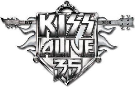Produktbild KISS Abzeichen Alive 35 Tour Metall