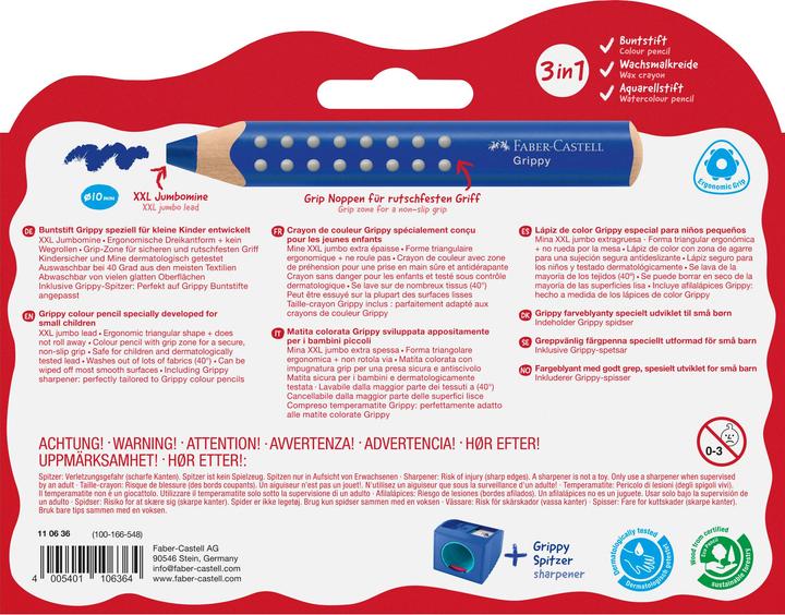Immagine prodotto Faber-Castell Farbstiftetui Grippy 10 Stück sortiert