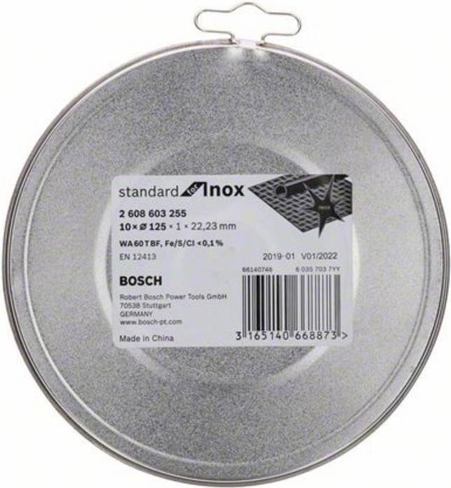 Immagine prodotto Bosch Professional Zubehör Disco da taglio PRO per acciaio inox e metallo, 125 x 1 x 22,23 mm