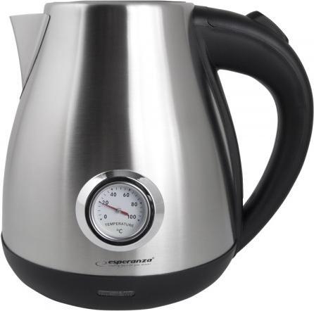 Image du produit Esperanza EKK029 Chaîne électrique avec thermomètre 1.7 L 2200 W Inox (1.70 l, Prise UE)