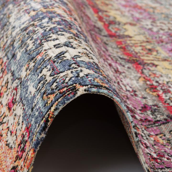 Produktbild Pergamon Kurzflor Designer Teppich Modern Vintage Orient Muster (120 x 170 cm)