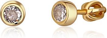 Image du produit JVD Fine Gold-Plated Stud Earrings With Zircons