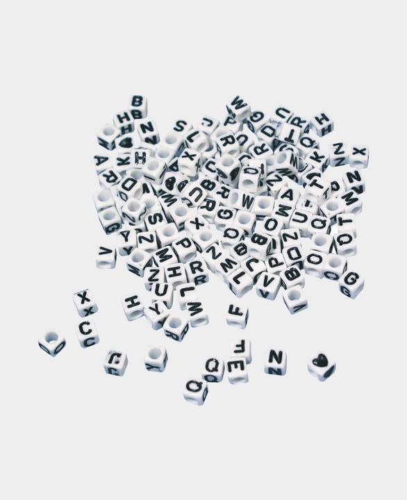 Actual product image Rayher Letter beads