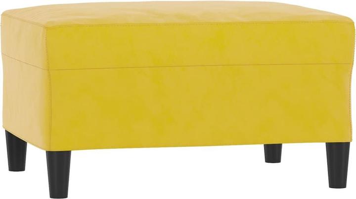 Produktbild VidaXL Sofagarnitur Sessel Sofa Couch Wohnzimmer Designsofa 4-tlg. Gelb Samt