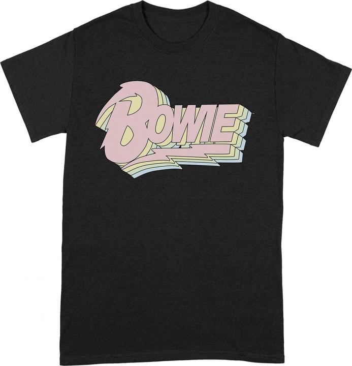 Actual product image David Bowie Unisex Adult Pastel T-Shirt (S)