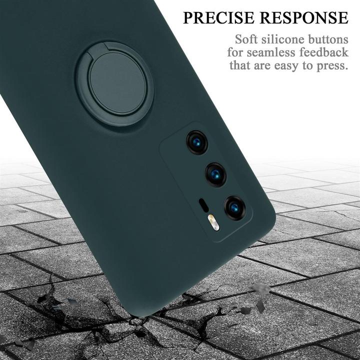 Productafbeelding Cadorabo TPU Vloeibare Ring Silicone Hoesje (Huawei P40)