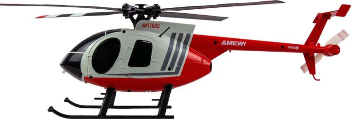 Actual product image Amewi RC Helikopter MD500 Li-Po Akku 350mAh silber/rot