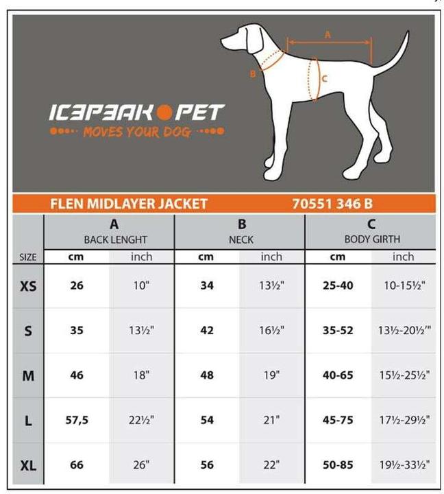 Produktbild Icepeak Flen Midlayer Jacket Schwarz, XL (XL, Hundemantel)