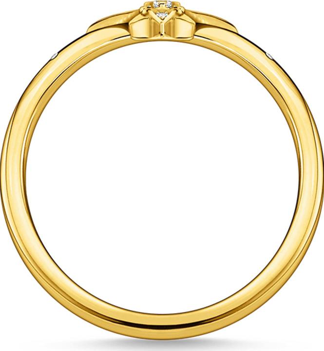 Produktbild Thomas Sabo Ring Stern Mit Steinen Gold (52, 925 Silber)