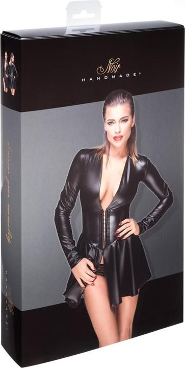 Actual product image Noir Handmade Mini dress long sleeve power wetlook (XL)