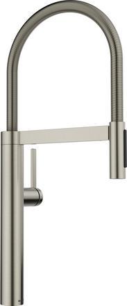 Produktbild Blanco CULINA-S II satin platinum | Hochdruck | Mit herausziehbarem Schlauch | Wechsel von Klarstrah