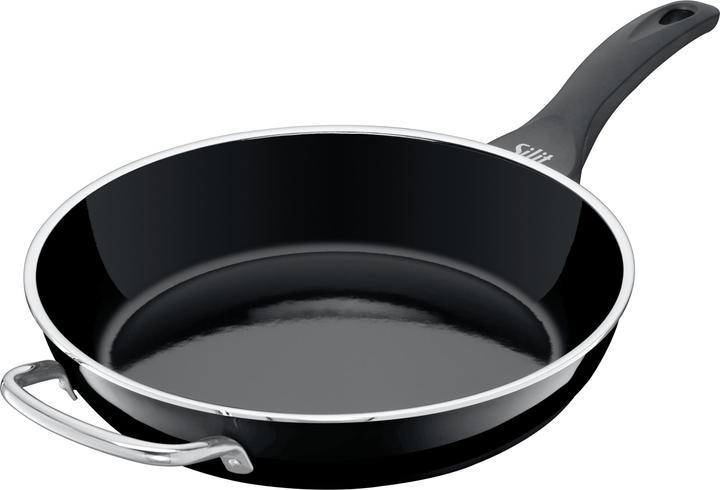 Koekenpan met antiaanbaklaag Hoog 26cm Professioneel Inductie Silargan (28 cm, Koekenpan, Keramiek)