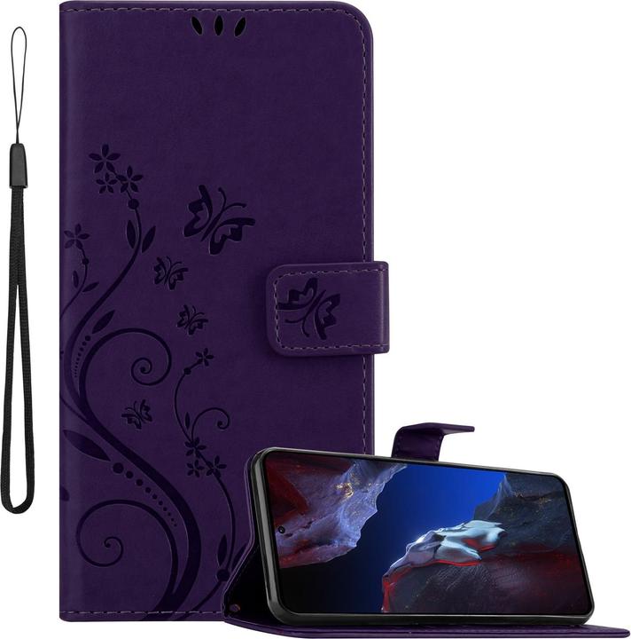 Floral dark purple