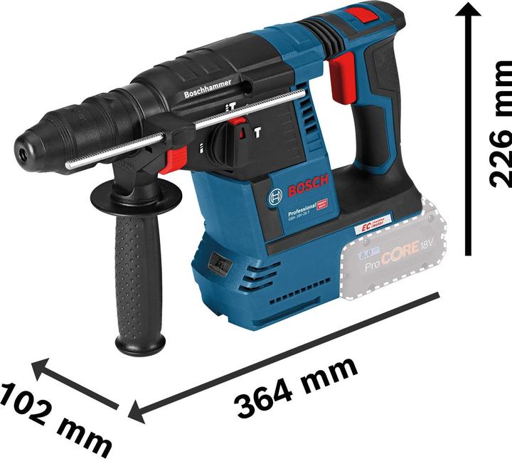 Actual product image Bosch Professional GBH 18V-26F (Rechargeable battery operated)