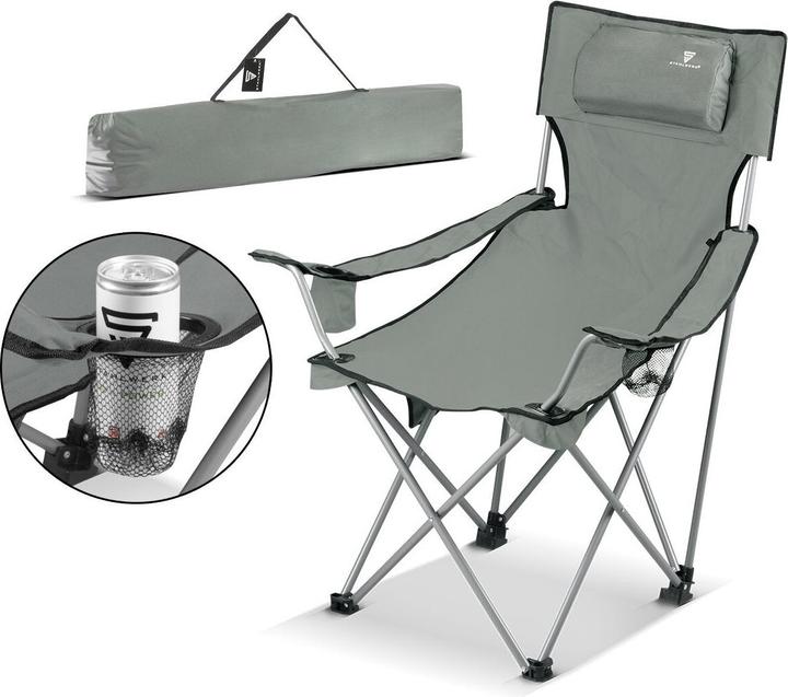 Image du produit Stahlwerk Chaise de camping Chaise de jardin Chaise pliante Chaise de pêcheur Fauteuil pliant