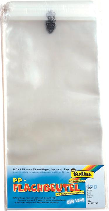 Actual product image Folia Flat bag PP 125x225x45 clear