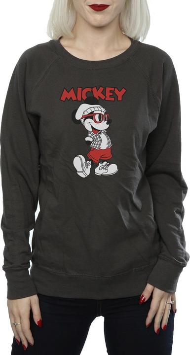 Actual product image Disney Womens/Ladies Mickey Mouse Hipster Sweatshirt (L)