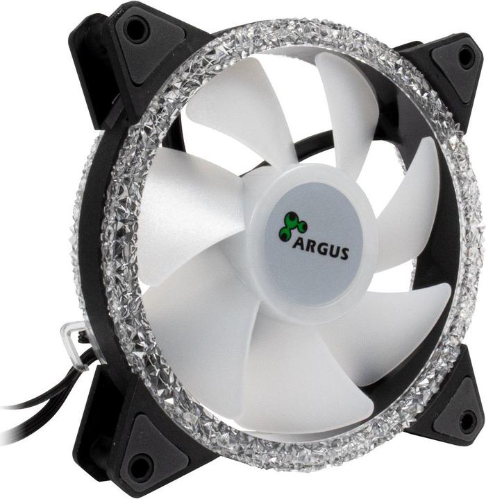 Image du produit Intertech Inter-Tech RS-071 RGB Boîtier d'ordinateur Ventilateur 12 cm noir (120 mm, 1 x)