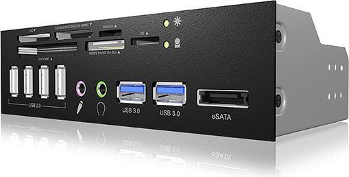 Produktbild Icy Box 5,25" Multikartenleser mit Multifunktions-Frontblende (USB)