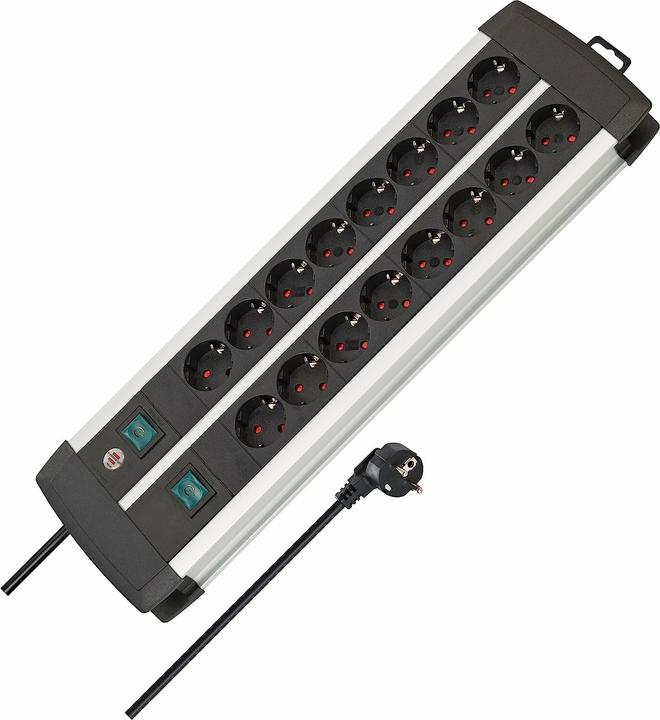 Produktbild Brennenstuhl Alu-Line Technik (16 x, CEE 7/3, 3 m)