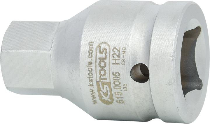 Actual product image KS Tools 3/4" power bit socket nut hexagonal socket (22 mm)