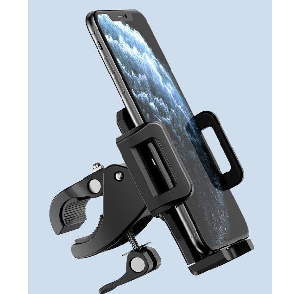 Immagine prodotto Neo Supporto Rock Bike per smartphone in plastica e metallo nero Compatibile con smartphone da 48 mm a