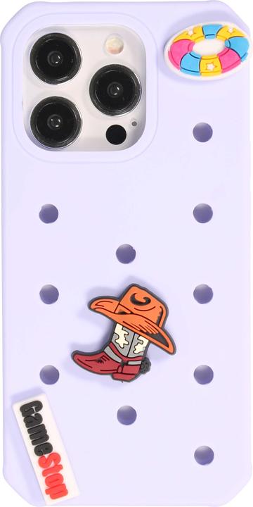 Immagine prodotto PhoneLook Coperchio Coperchio in silicone spesso con fori per l'inserimento di adesivi Azzurro (Apple iPhone 15 Pro)