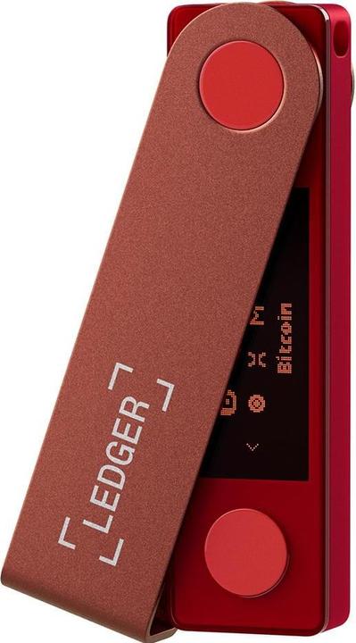 Actual product image Ledger Nano X - Ruby Red (Ripple, Bitcoin, Litecoin, Cardano, TRON, Bitcoin cash, Ethereum Classic, Ether, Stellar, Monero, Dogecoin)
