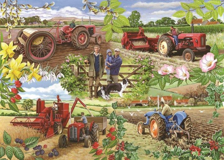 Actual product image The House of Puzzles Puzzle 1000 pieces Farming Year (1000 pieces)