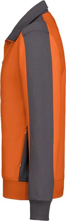 Actual product image Hakro Sweat Jacket Contrast Perf orange/anthracite Gr.XXL (XXL)