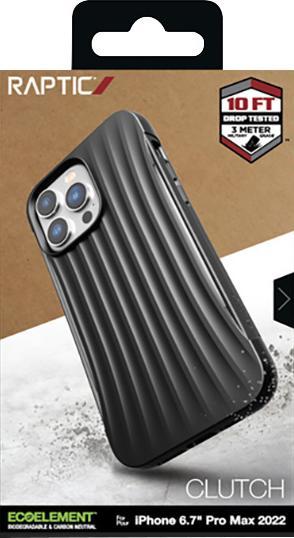 Actual product image X-Doria Raptic Clutch Case iPhone 14 Pro Max. back cover black (Apple iPhone 14 Pro Max)