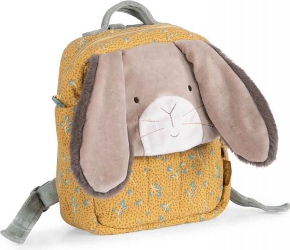 Actual product image Moulin Roty Backpack rabbit ochre Trois Petits Lapins