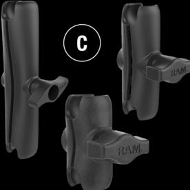 Productafbeelding Rammount RAM dubbele knikarm