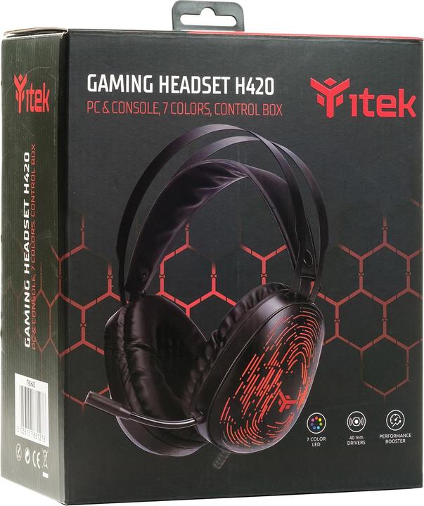 Produktbild Itek Casque Gamer filaire compatible H420 7.1 RGB (Noir) (Kabelgebunden)