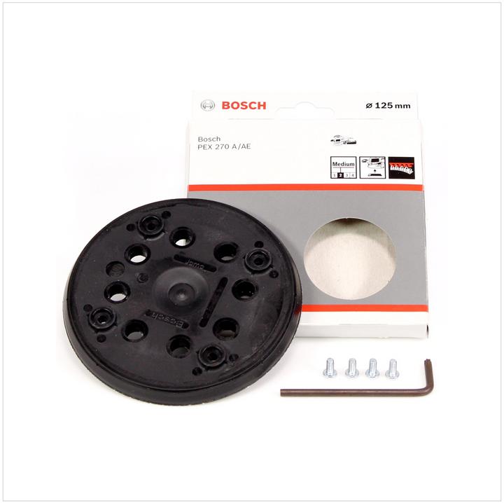 Produktbild Bosch Professional Zubehör Schleifteller mittel, 125 mm, 8, für PEX 270 A, PEX 270 AE (Mittelhart)