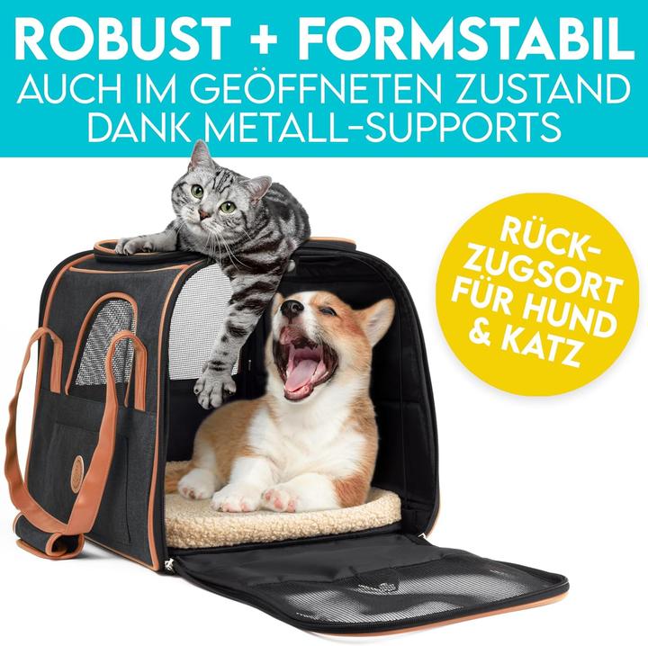 Produktbild Hund ist König Hunde- & Katzentasche (Katze, Hund, Waschbar, Atmungsaktiv, Faltbar)