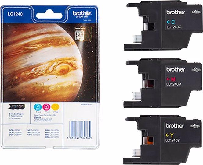 Actual product image Brother LC-1240 BLISTER PACK RAINBOW (M, C, Y)
