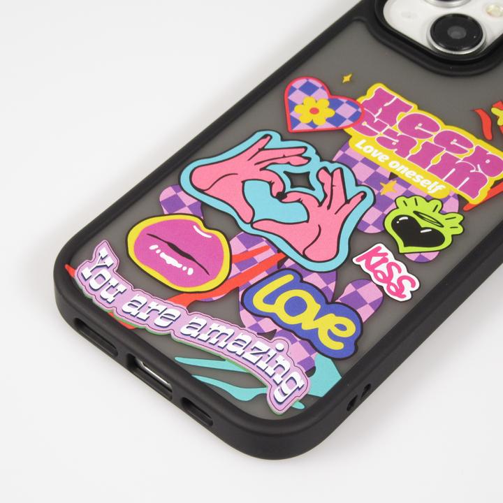 Immagine prodotto PhoneLook Copertura in gomma Blur Keep Calm trasparente (Apple iPhone 15)
