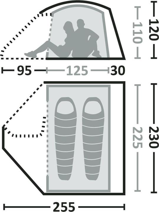Image du produit Eureka! Tente KeeGo 2 (2.60 kg, 2 personnes)