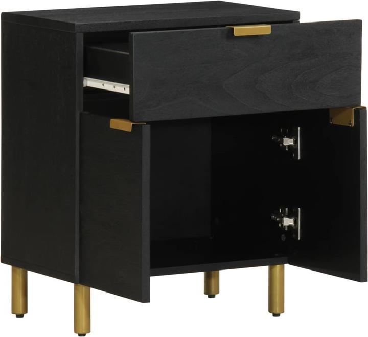 Image du produit VidaXL Table de nuit Table de chevet Console de chevet Noir Bois composite (50 x 33 x 60 cm)