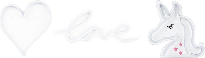 Image du produit Beliani Néon LED Décoration murale rose Set de 3 SUSIE (240 lm)