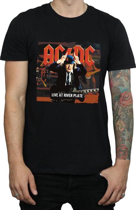 Actual product image AC/DC Mens Live At River Plate Columbia Records T-Shirt (XL)