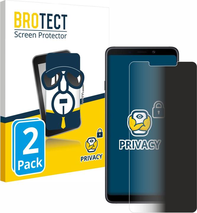 Produktbild BROTECT Sichtschutzfolie Anti-Spy Privacy Folie Blaulicht-Schutz (2 Stück, Samsung Galaxy A9 (2018))