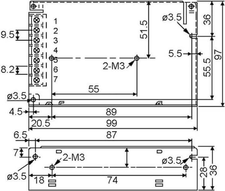 Produktbild MeanWell AC/DC Netzteilbaustein, geschlossen Schaltnetzteil case