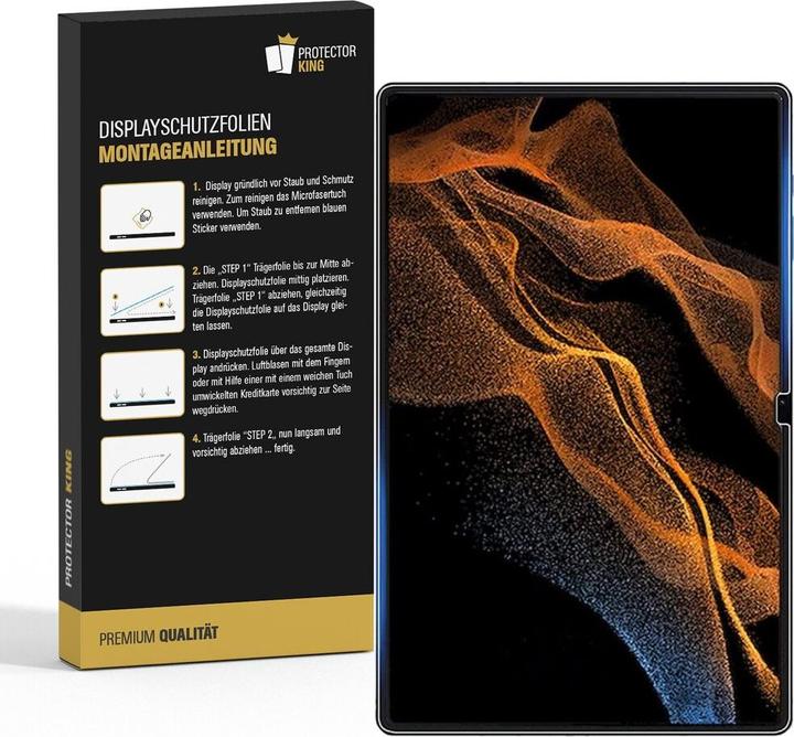 Actual product image Protectorking 1x premium matt anti-reflective screen protector (1 Piece, Galaxy Tab S8 Ultra)